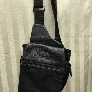 Crossbody, leather